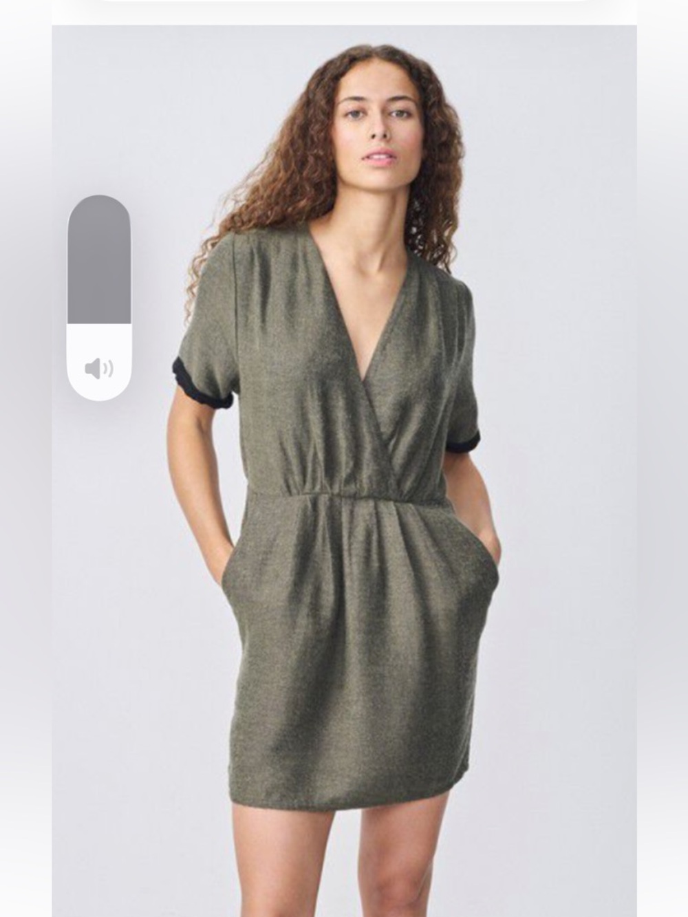 NWT! American Vintage! Wrap-Front Short Dress with Pockets! Size M! Gorgeous!